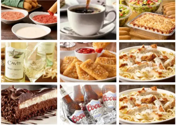 Olive Garden's Dinner Menu